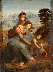 Leonardo da Vinci Virgin and Child with St Anne