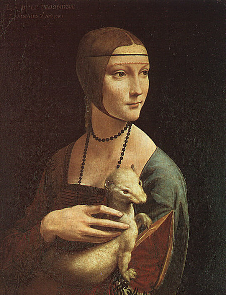 Vinci La Dame a l hermine Cecilia Gallerani 