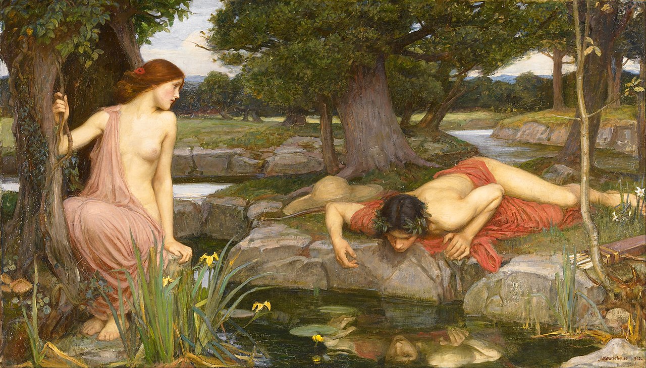 1280px John William Waterhouse Echo and Narcissus Google Art Project