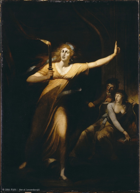 Fussli Lady Macbeth-somnambule au musée du  louvre