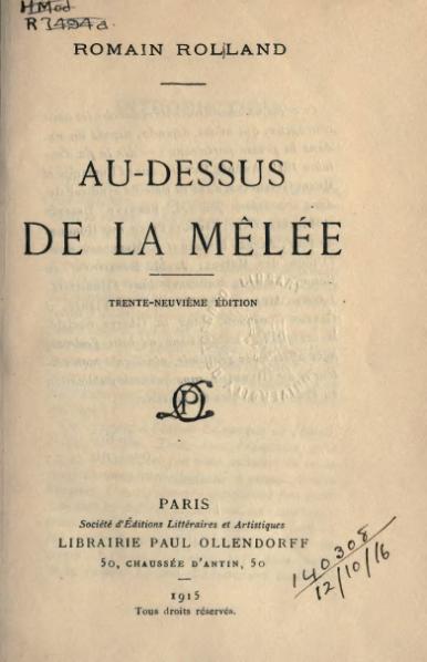 Rolland Au dessus de la melée 1915.djvu