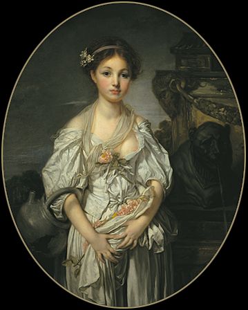 greuze : la cruche  cassee 