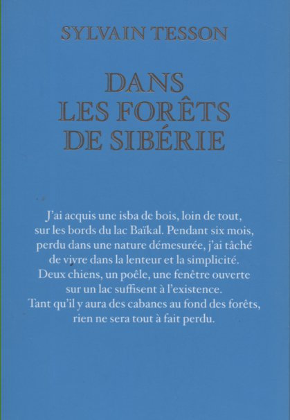 Dans les forets de siberie le livre 4 de couv