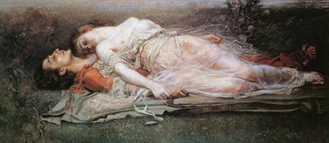 wagner  tristan-iseult tableau de Tristan et Isolde de Rogelio de Gusquiza (1845-1915)