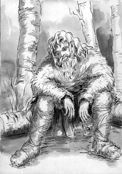 Vaïnämöinen dessin encre de chine