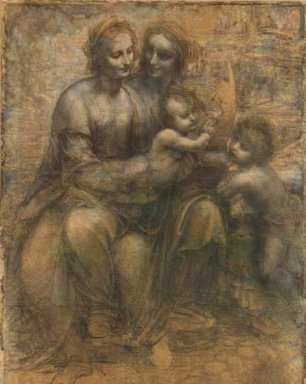 La vierge et sainte anne