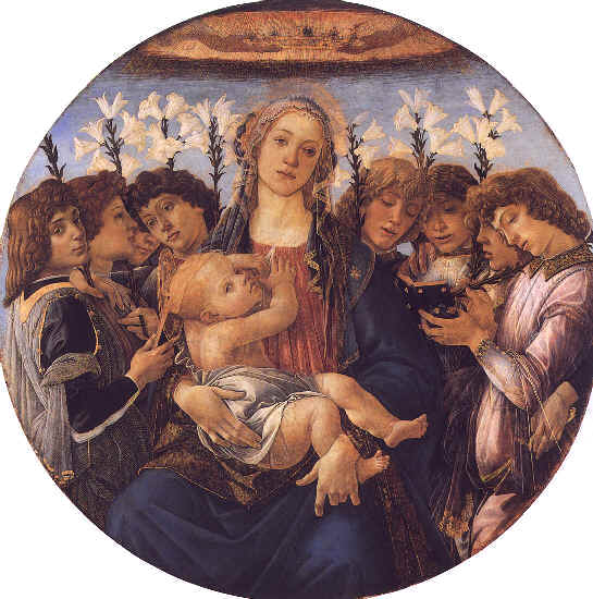  Vierge avec huit anges