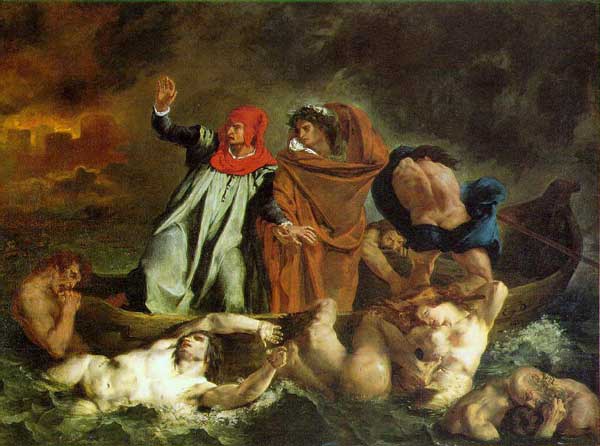 delacroix-dante-et--virgile aux enfers -1822 188x241cm