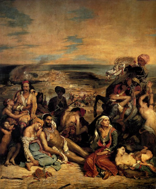 delacroix : les massacres de   Scio