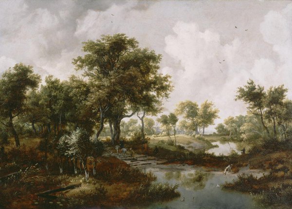 Hobbema paysage boisé 