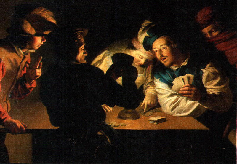 Honthorst les joueurs de cartes