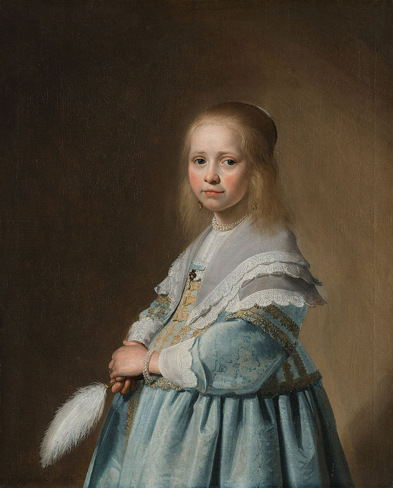 Jan Verspronck: Fillette en bleu 