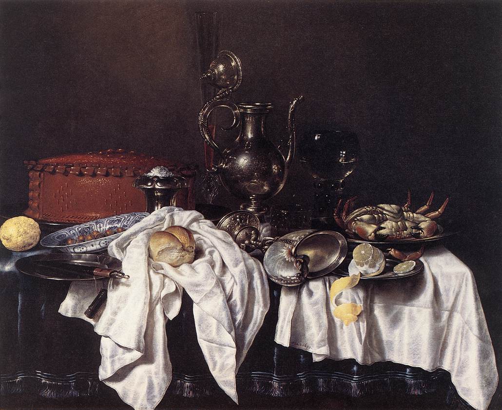 Claez heda willem nature morte à laiguière