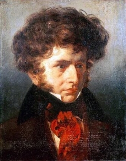 Hector Berlioz par le peintre Emile  Signol 