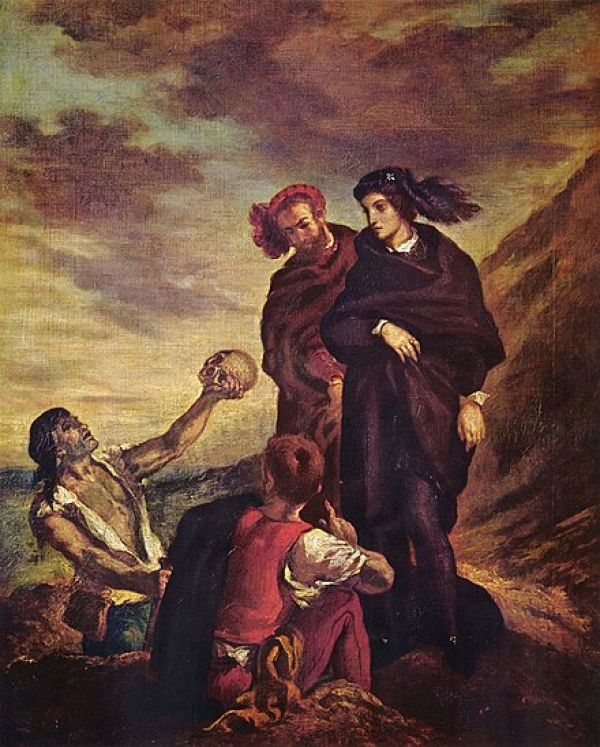 Delacroix  Hamlet et  Horatio  au  cimetière (1835)