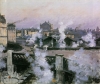 N. Goeneutte (1854-1894)Le pont de l'Europe et la gare Saint  Lazare, 1888.